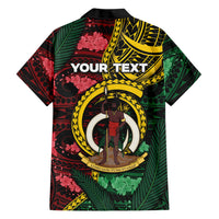 Personalised Vanuatu Independence Day Family Matching Mermaid Dress and Hawaiian Shirt Boar Tusk Warrior Tribal Floral Patterns DT05 Dad's Shirt - Long Sleeve Multicolor - Polynesian Pride