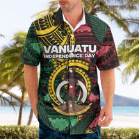 Personalised Vanuatu Independence Day Hawaiian Shirt Boar Tusk Warrior Tribal Floral Patterns DT05 - Polynesian Pride