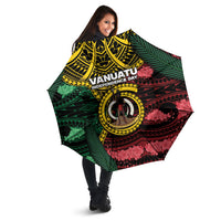 Vanuatu Independence Day Umbrella Boar Tusk Warrior Tribal Floral Patterns