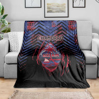 Guam Blanket Chamorro Seal Tribal Scratch Design - Polynesian Pride