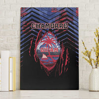 Guam Canvas Wall Art Chamorro Seal Tribal Scratch Design - Polynesian Pride