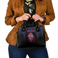 Guam Shoulder Handbag Chamorro Seal Tribal Scratch Design - Polynesian Pride