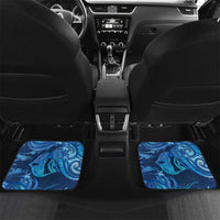 Northern Mariana Islands Car Mats Galaxy Polynesian Shark Tattoo - Polynesian Pride