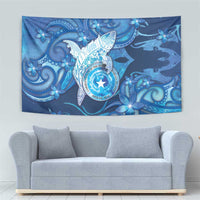 Northern Mariana Islands Tapestry Galaxy Polynesian Shark Tattoo - Polynesian Pride