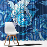 Northern Mariana Islands Window Curtain Galaxy Polynesian Shark Tattoo - Polynesian Pride