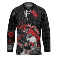 Personalised Hawaiian And Japanese Hockey Jersey Aloha Koi Fish Palaka Patterns - Polynesian Pride