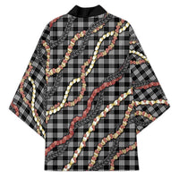 Hawaii Palaka Niihau Shell Lei Kimono Tropical Island Plaid Patterns