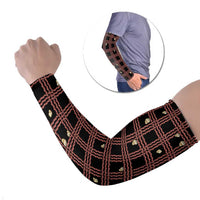 Hawaii Palaka Kahelelani Shell Lei Costume Arm Sleeves Plaid Patterns