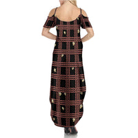 Hawaii Palaka Kahelelani Shell Lei Costume Family Matching Summer Maxi Dress and Hawaiian Shirt Plaid Patterns