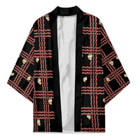Hawaii Palaka Kahelelani Shell Lei Costume Kimono Plaid Patterns