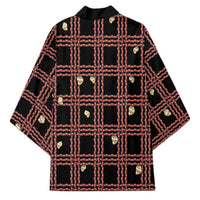 Hawaii Palaka Kahelelani Shell Lei Costume Kimono Plaid Patterns