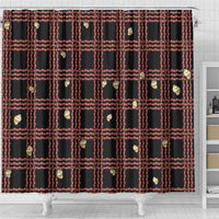 Hawaii Palaka Kahelelani Shell Lei Costume Shower Curtain Plaid Patterns