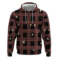 Hawaii Palaka Kahelelani Shell Lei Costume Zip Hoodie Plaid Patterns