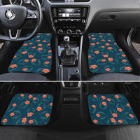 Hawaii Monstera Car Mats Hibiscus Flowers Simple Style - Polynesian Pride