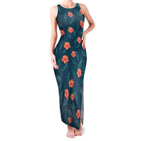 Hawaii Monstera Family Matching Tank Maxi Dress and Hawaiian Shirt Hibiscus Flowers Simple Style - Polynesian Pride