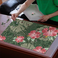 Hawaii Puzzle Green Polynesian Monstera Patterns - Polynesian Pride