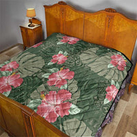 Hawaii Quilt Green Polynesian Monstera Patterns DT05 - Polynesian Pride