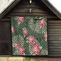 Hawaii Quilt Green Polynesian Monstera Patterns DT05 - Polynesian Pride
