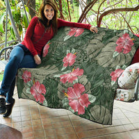 Hawaii Quilt Green Polynesian Monstera Patterns DT05 - Polynesian Pride