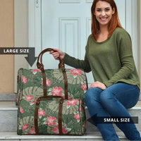 Hawaii Travel Bag Green Polynesian Monstera Patterns - Polynesian Pride