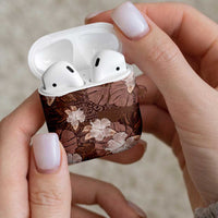 Hawaii AirPods Case Brown Polynesian Monstera Patterns DT05 - Polynesian Pride