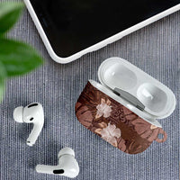 Hawaii AirPods Case Brown Polynesian Monstera Patterns DT05 - Polynesian Pride