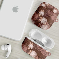 Hawaii AirPods Case Brown Polynesian Monstera Patterns DT05 - Polynesian Pride