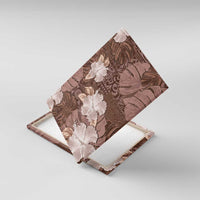 Hawaii Canvas Wall Art Brown Polynesian Monstera Patterns - Polynesian Pride