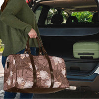 Hawaii Travel Bag Brown Polynesian Monstera Patterns - Polynesian Pride
