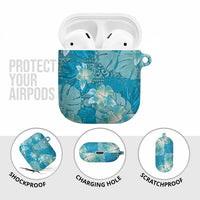 Hawaii AirPods Case Teal Polynesian Monstera Patterns DT05 - Polynesian Pride
