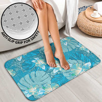 Hawaii Bathroom Set Teal Polynesian Monstera Patterns - Polynesian Pride