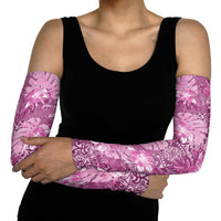 Hawaii Arm Sleeves Magenta Polynesian Monstera Patterns - Polynesian Pride
