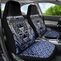 Aotearoa Ngati Kahungunu Car Seat Cover Maori Tribal Blue Paua Shell Pattern DT05 - Polynesian Pride