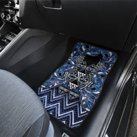 Aotearoa Tuwharetoa Car Mats Maori Tribal Navy Paua Shell Pattern DT05 - Polynesian Pride