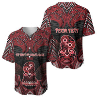 Personalised New Zealand Waitangi Day Baseball Jersey Te Tiriti O Waitangi 1840 - Polynesian Pride