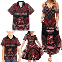 Personalised New Zealand Waitangi Day Family Matching Summer Maxi Dress and Hawaiian Shirt Te Tiriti O Waitangi 1840 DT05 - Polynesian Pride