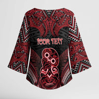 Personalised New Zealand Waitangi Day Kimono Sleeve Blouse Te Tiriti O Waitangi 1840 - Polynesian Pride