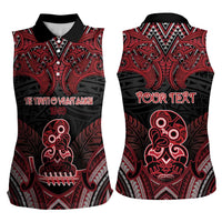 Personalised New Zealand Waitangi Day Women Sleeveless Polo Shirt Te Tiriti O Waitangi 1840 DT05 - Polynesian Pride
