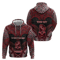 Personalised New Zealand Waitangi Day Zip Hoodie Te Tiriti O Waitangi 1840 - Polynesian Pride
