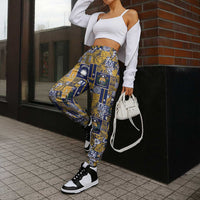 Ekamawir omo Nauru Jogger Pants Pacific Patchwork Xmas Vibes - Polynesian Pride