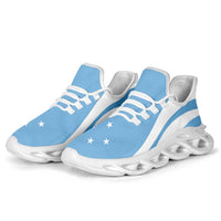Federated States Of Micronesia Clunky Sneakers Flag-Inspired Curve Style
