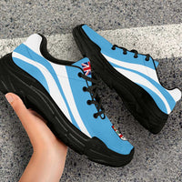 Fiji Chunky Sneakers Flag-Inspired Curve Style