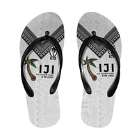 Fijian Rugby Flip Flops Six Seven Nine to The World - Tapa Pattern