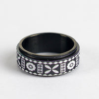 Fiji Tapa Spinner Ring
