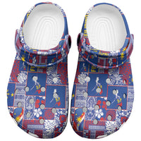 Filipino Maligayang Pasko Clogs Shoes Pacific Patchwork Xmas Vibes - Polynesian Pride