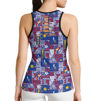 Filipino Maligayang Pasko Hollow Tank Top Pacific Patchwork Xmas Vibes - Polynesian Pride