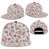 Gray Paniolo Palaka Hawaiian Cowgirl Christmas Snapback Cap - Polynesian Pride