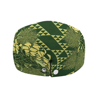 Green Aloha Hawaii Jeff Hat Hawaiian Kakau Ohia Lehua Lei - Polynesian Pride