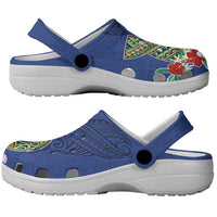 Guam Chamorro Clogs Shoes Tribal Latte Stone and Seal Artwork Polynesian Patterns LT03 - Polynesian Pride