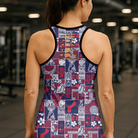 Guam Felis Pasgua Hollow Tank Top Pacific Patchwork Xmas Vibes - Polynesian Pride